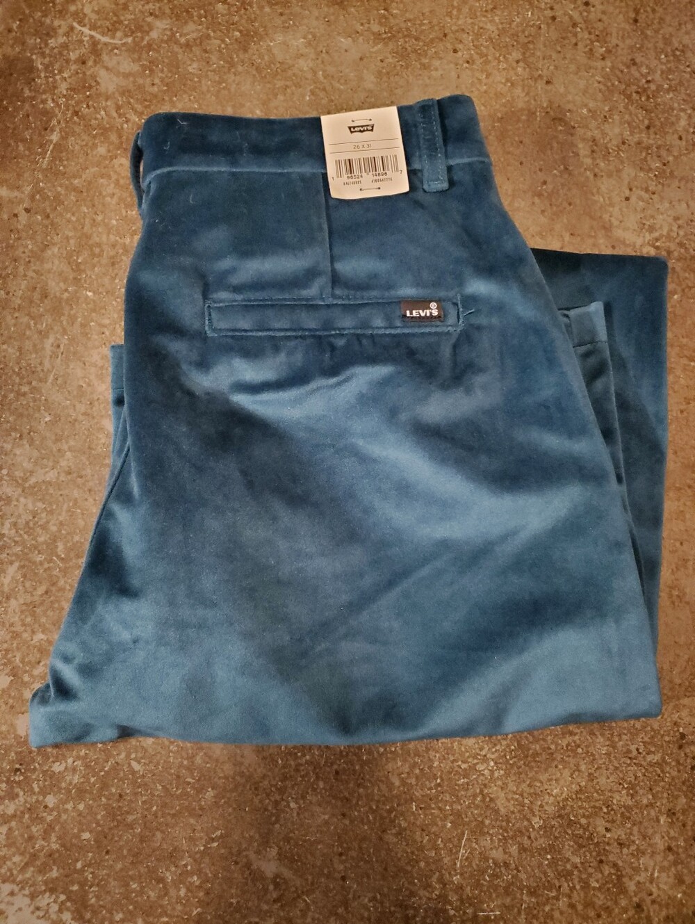 Levi's Teal Velvet Pants